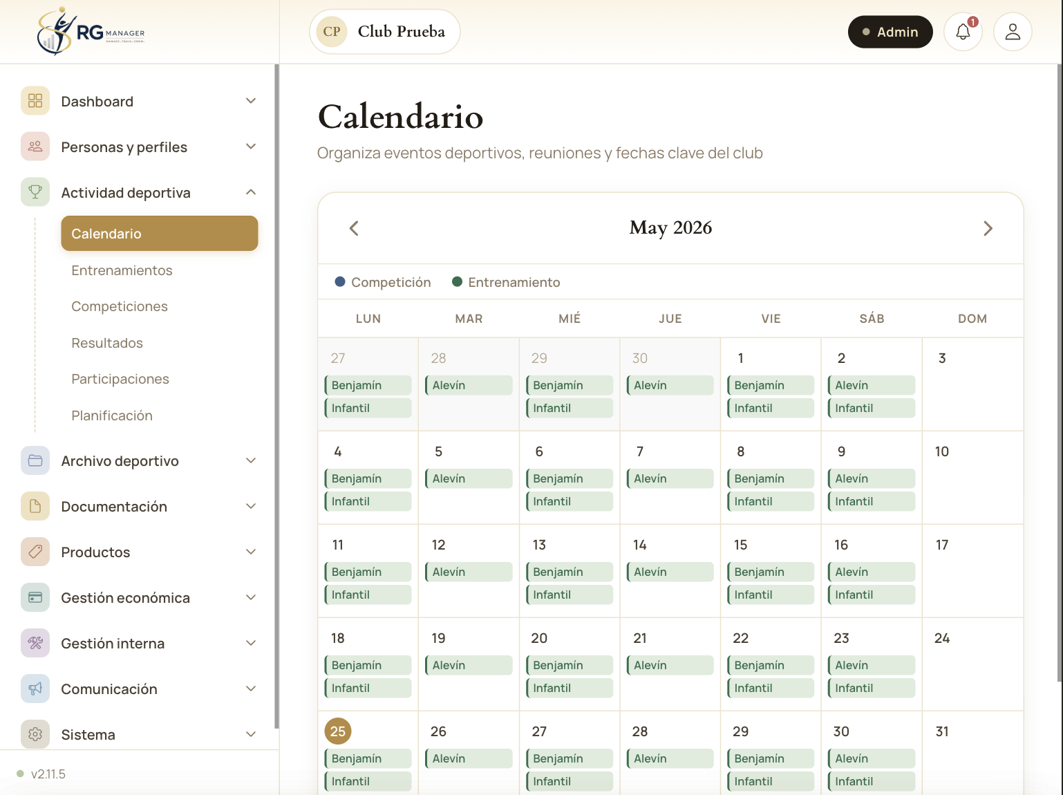 Calendario